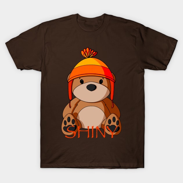 Shiny Teddy Bear T-Shirt by Alisha Ober Designs